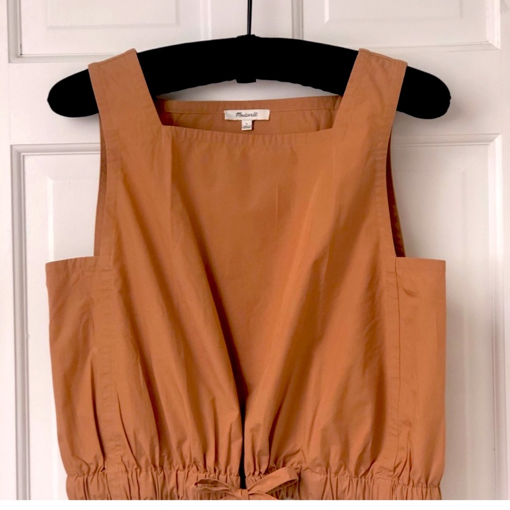 Madewell || Linen, cropped tie tank